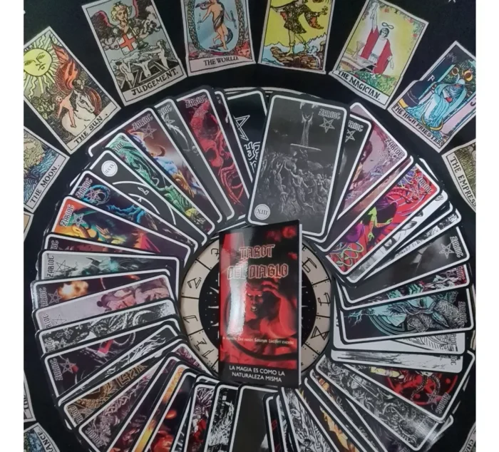 Baraja 53 Cartas Tarot Del Diablo Plastificadas Instructivo 2