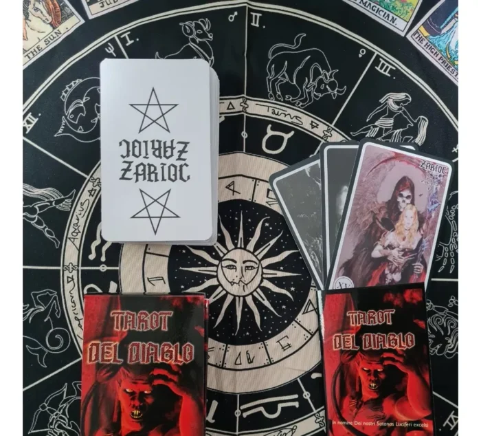 Baraja 53 Cartas Tarot Del Diablo Plastificadas Instructivo 4