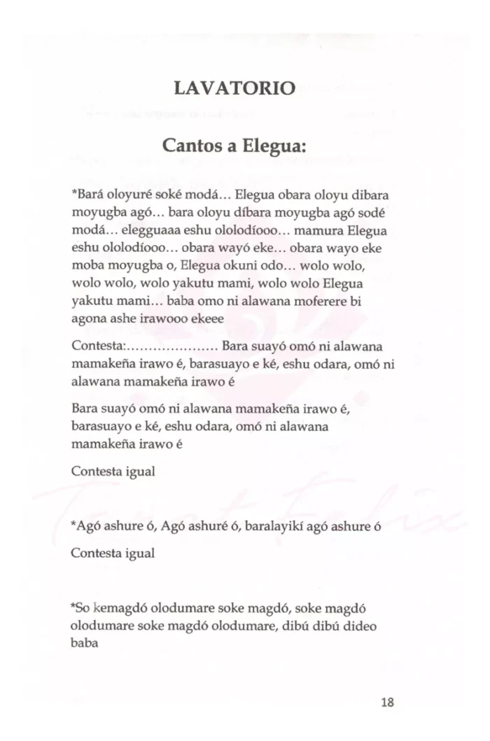 Cantos De Los Orishas Lavatorio Y Ozain Completo 1