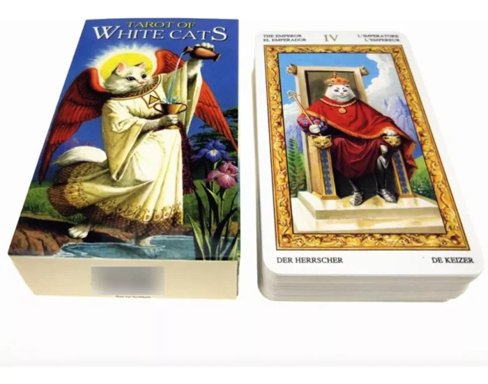 Cartas Tarot Gatos Blancos White Cats 78 Cartasebook 3