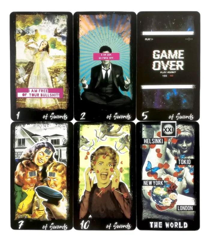 Cartas Tarot Rider Badass Arte Urbano Retro Punk Ebook Es 4
