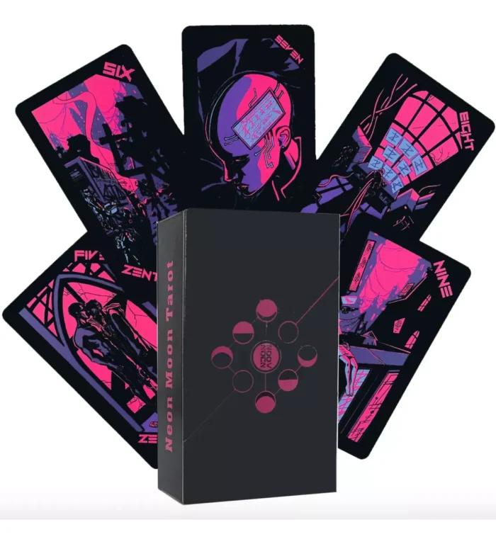 Cartas Tarot Rider Waite Neon Moon Guia Digital Espanol 5