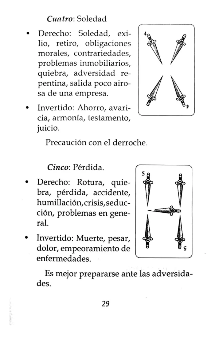Como Echar La Baraja Espanola Aprender Lectura De Cartas 5