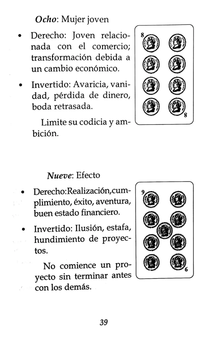 Como Echar La Baraja Espanola Aprender Lectura De Cartas 6