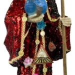 santa muerte reversible 70 cm figura con manto mágico y libro espiritual para corte y protección energética