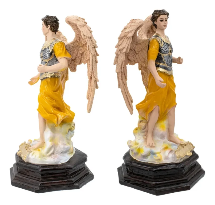 Escultura Arcangel Jofiel 35 Cm Ojo De Vidrio Resina 1