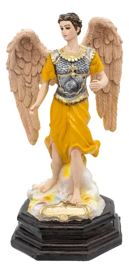 Escultura Arcángel Jofiel 35 Cm Ojo De Vidrio Resina