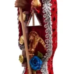 santa muerte roja 24 cm figura vestida para amor protección devocional