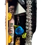 santa muerte negra 15 cm estatua vestida con ritual protección personal