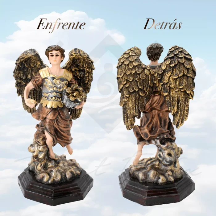 Figura Arcangel Barachiel Metalico Fortuna Ojo De Vidrio 6
