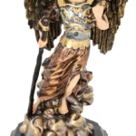 Figura Arcángel Rafael Metálico Sanación Ojo De Vidrio