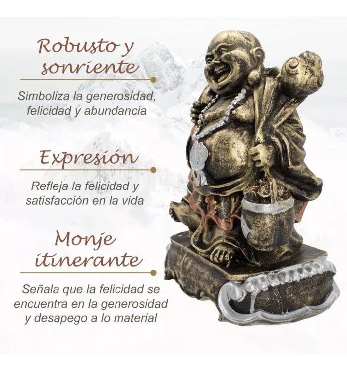 Figura Buda Sabiduria Paz Interior Y Abundancia 2