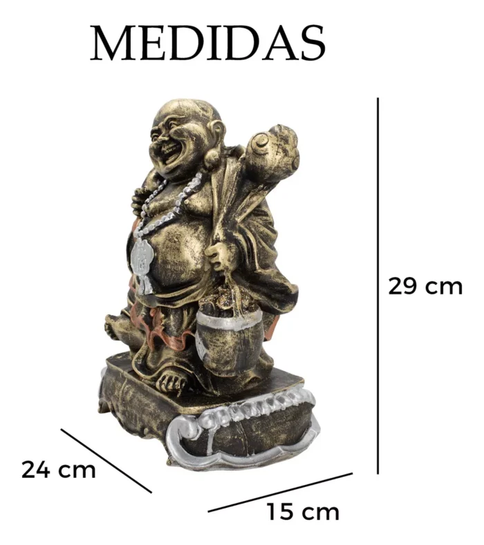 Figura Buda Sabiduria Paz Interior Y Abundancia 4