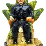 jesus malverde camisa negra figura 30 cm curada protección espiritual justicia del pueblo