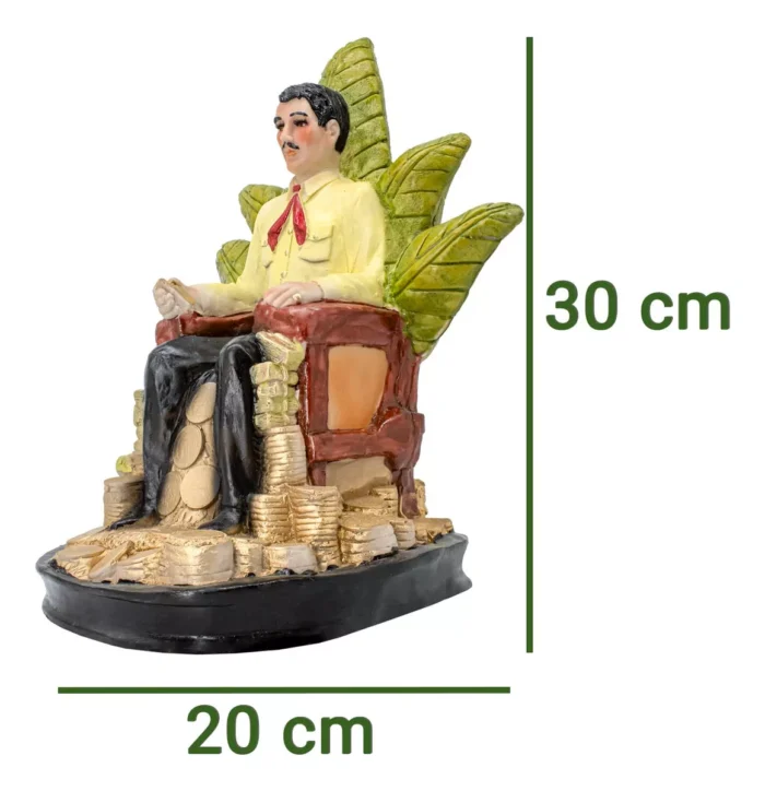 Jesus Malverde Santo Patrono Amarillo 30 Cm Curada Libro 4