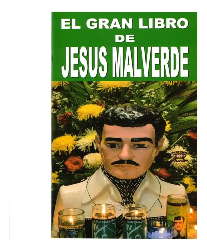 Jesus Malverde Santo Patrono Figura Trono Oro 30 Cm Rojo 7