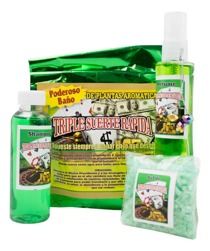 Kit Triple Suerte Rapida Ritualizado Dinero Y Prosperidad