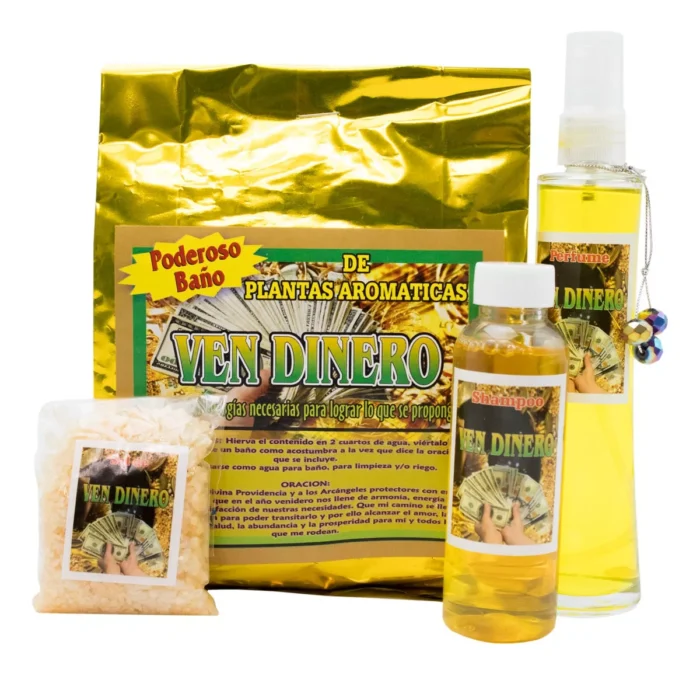 Kit Ven Dinero Abundancia Limpieza Energetica Y Prosperidad