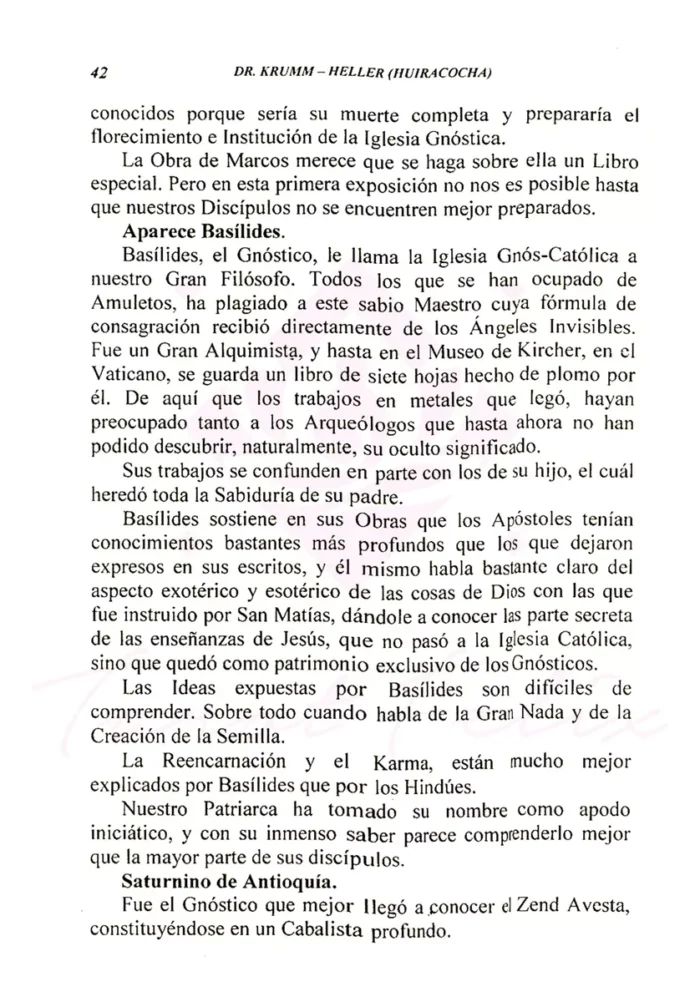 La Iglesia Gnostica Historia Y Ritual Krumm Heller 4