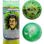 Veladora gel Malverde – Ángel de los Pobres para protección espiritual