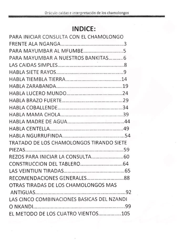Libro Oraculo De Chamalongos Rituales De Nganga Mayombe 2