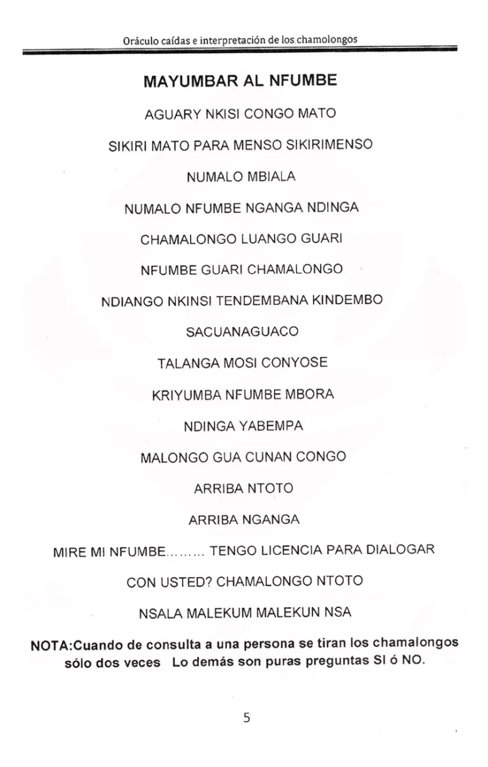 Libro Oraculo De Chamalongos Rituales De Nganga Mayombe 3