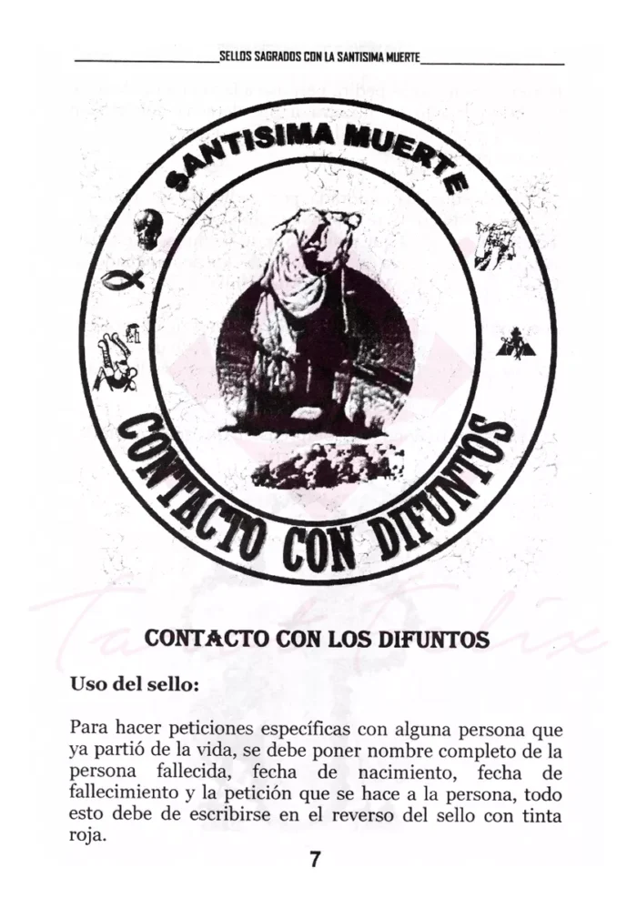 Libro Siete Sellos Sagrados De La Santa Muerte 1
