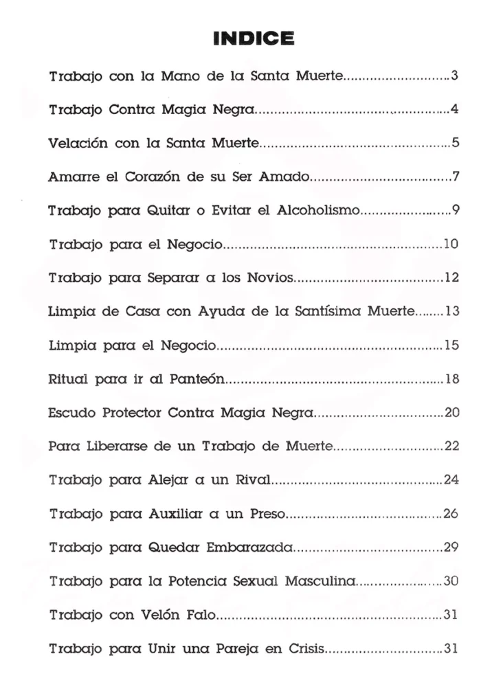 Libro Trabajos Con La Santa Muerte Rituales Y Peticiones 7