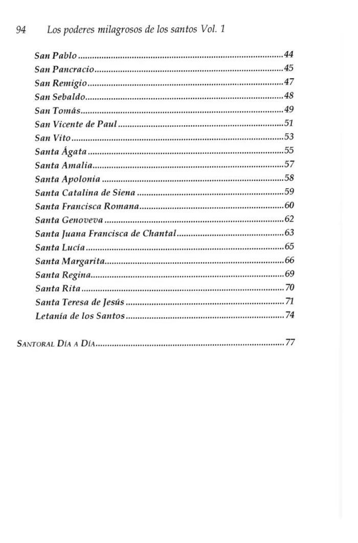 Los Poderes De Los Santos Vol. 1 Guia Esoterica 2