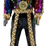 jesus malverde mil colores figura devocional 30 cm protección espiritual