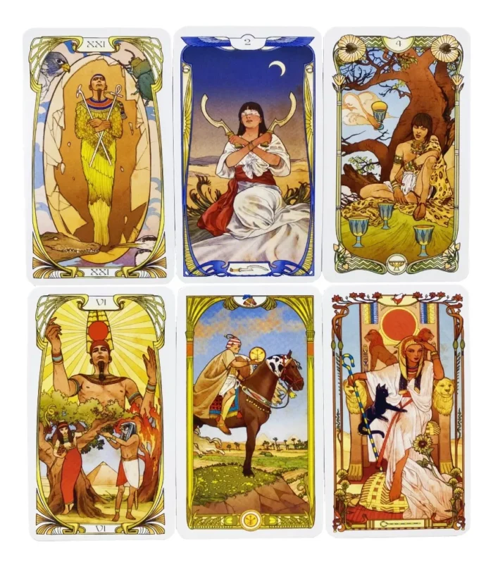 Mazo Cartas Tarot Art Nouveau Dioses Egipcios Pdf Espanol 2
