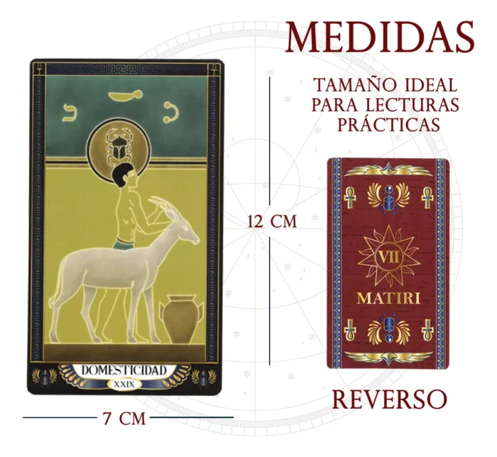 Mazo Cartas Tarot Egipcio Manual Profesional Matiri Baraja 2