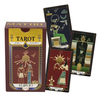 Mazo Cartas Tarot Egipcio Manual Profesional Matiri Baraja