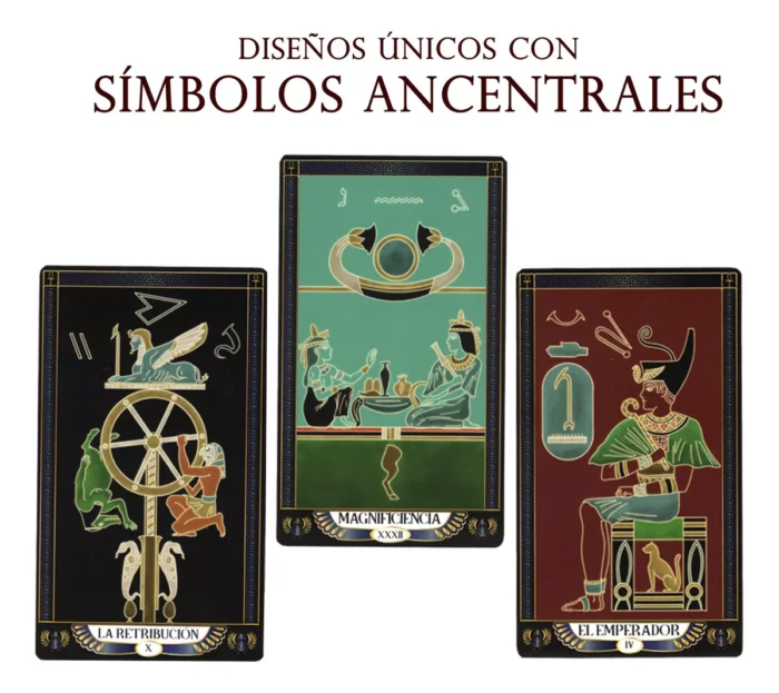 Mazo Cartas Tarot Egipcio Manual Profesional Matiri Baraja 5