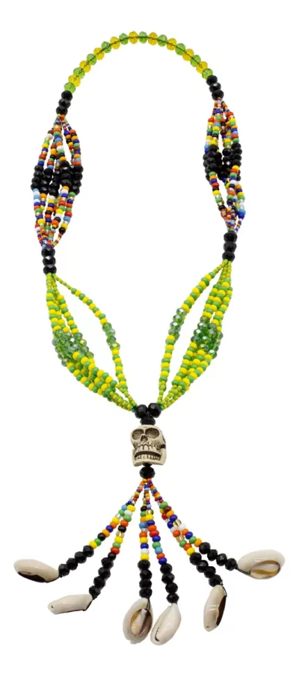 Mazo Collar De Orula Con Muerto Protección Espiritual
