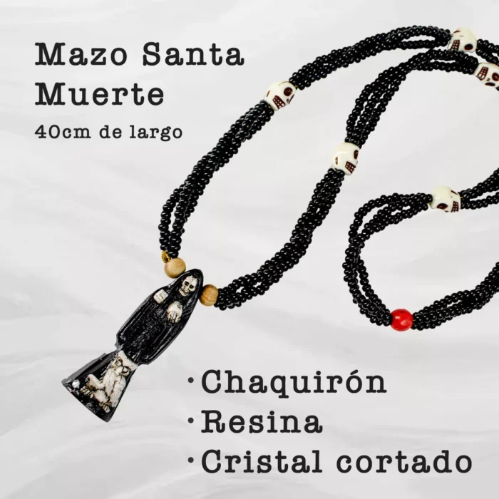Mazo Personal Santa Muerte Negra Todo Negro Protecciones 1