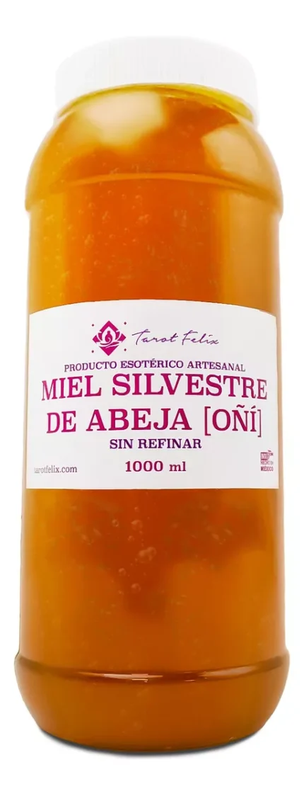 ​Miel Silvestre de Abeja Pura 1 L para Rituales y Ofrendas