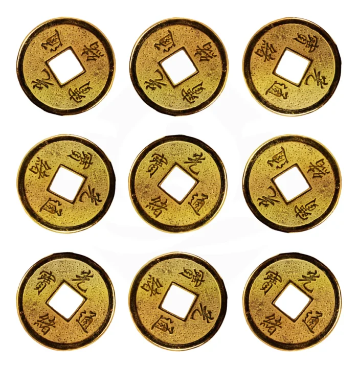 monedas i ching chinas de bronce suerte y fortuna