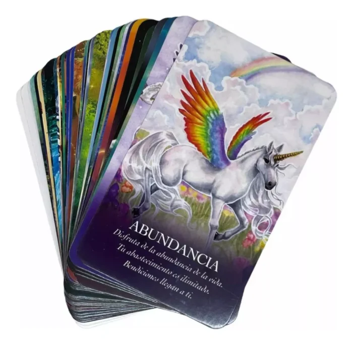 Oraculo De Los Unicornios 44 Cartas Guia Impresa Espanol 1