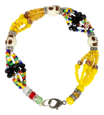 pulsera 6 hilos oshun muerto mama chola wengue palería espiritual