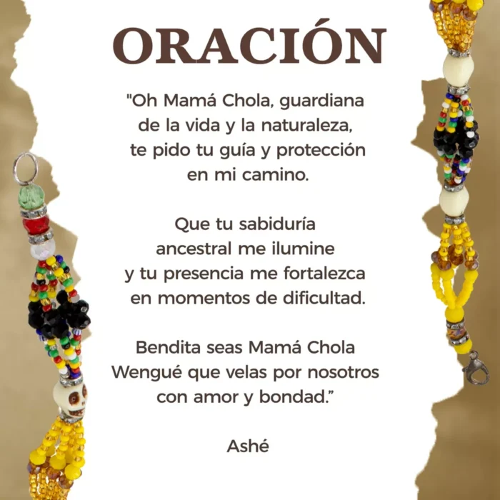 Pulsera Mama Chola Orisha Belleza Amor Prosperidad 3