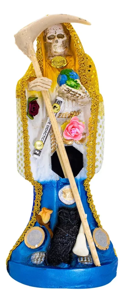 santa muerte abrecaminos 30 cm figura vestida curada para desbloquear caminos espirituales