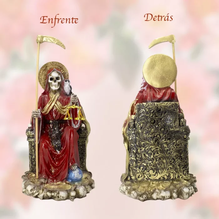 Santa Muerte Suprema Roja Buho 30 Cm Curadalibro 5