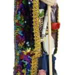 Santa Muerte Mil Colores 30 cm. Figura curada para protección total y multienergía espiritual.