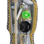 santa muerte plateada 24 cm figura vestida curada éxito y claridad espiritua