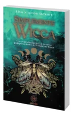 Portada evocadora que refleja la simplicidad y belleza de la práctica wiccana en conexión con la naturaleza.
