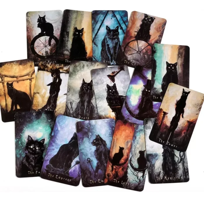Tarot Haunted Cat 78 Cartas Gato Embrujado Oscuro 7