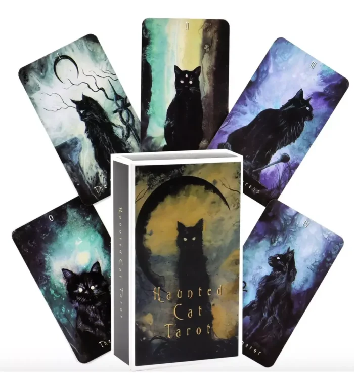 Tarot Haunted Cat 78 Cartas Gato Embrujado Oscuro