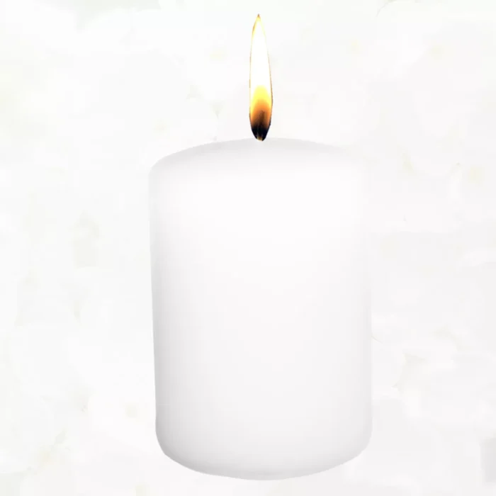 Vela Blanca Velon Blanco 10 Cm m Limpias Y Armonizaciones Fragancia Neutro Velon Mediano