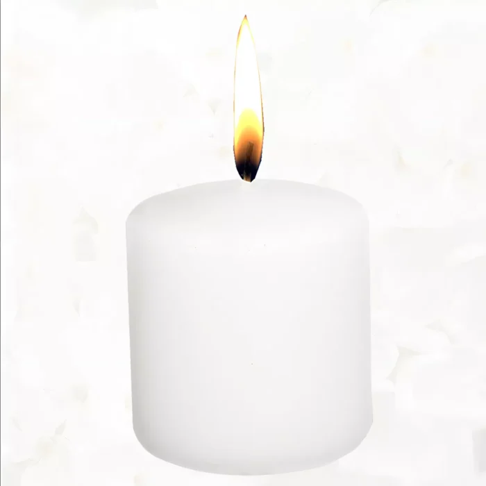 Vela Blanca Velon Blanco 8 Cm ch Limpias Y Armonizaciones Fragancia Neutro Velon Chico